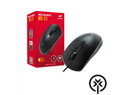 Mouse �ptico USB preto MS-31BK C3TECH