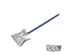 P� para lixo de metal galvanizado cabo de 60cm e coca de 20cm