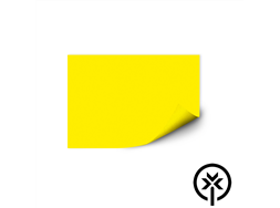 Papel colorset 45mm x 65mm 12gr amarelo 20 folhas