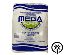 Papel higi�nico 170m  Megapaper 8 rolos 2101