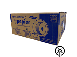 Papel higi�nico 250m 100% celulose Papier 8 rolos
