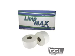 Papel higi�nico 300m 100% celulose com 8 rolos Limp Max - 8346
