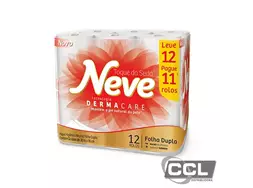 Papel higi�nico 30m folha dupla Neve fardo com 12 unidades