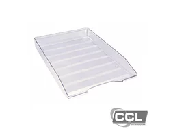 Papeleira acr�lica simples cristal NovAcril