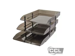 Papeleira acr�lica tripla articul�vel fum� Dello 3044-I