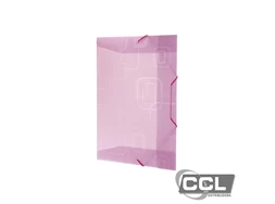 Pasta aba el�stico of�cio DelloFine Neon rosa ref.0240.Q