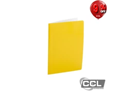 Pasta com grampo pl�stico DelloPlus amarela 0290A