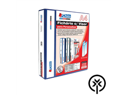 Pasta fich�rio 2 argolas A4 6 cm personaliz�vel azul Jumbo Chies 1934