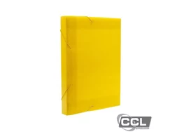 Pasta polionda 3,5cm amarela Polibr�s