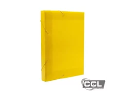 Pasta polionda 5,5cm amarelo Polibr�s