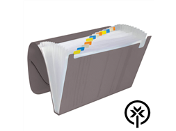 Pasta sanfonada of�cio PP 12 divis�es fume Dac 6010PP