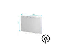 Pasta sanfonada of�cio pp 12 divis�rias cristal Polibr�s 925