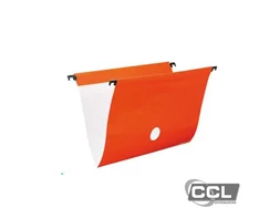 Pasta suspensa DelloPlus laranja com 6 unidades - 099K