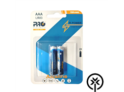 Pilha palito AAA alcalina pro blister com 2 unidades