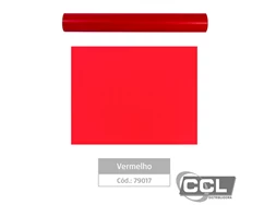 Pl�stico adesivo 10 metros Leotack Vermelho ref.79017
