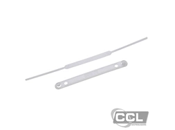 Prendedor grampo trilho 80mm de pl�stico longo Dello com 50 unidades