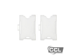 Protetor para crach� 8,6mm x 5,4mm hor/vert transparente com 100 unidades