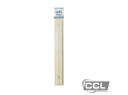 R�gua acr�lico 30cm cristal Dello