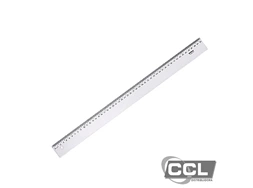 R�gua acr�lico New Line 50cm cristal Waleu