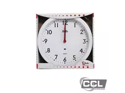 Rel�gio de parede redondo com fundo branco Bell's 8001-2