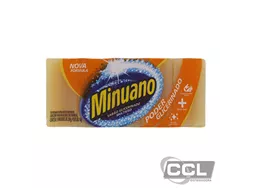 Sab�o em barra amarelo 180gr Minuano pacote com 5 unidades