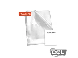Saco pl�stico of�cio sem furo 0,30 com 100 unidades Plastifilme
