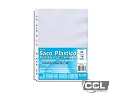 Saco polipropileno of�cio 13 furos com tarja Chies com 10 unidades 1594