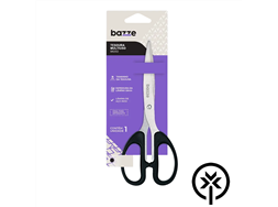 Tesoura 19cm cabo pl�stico Bazze B8202