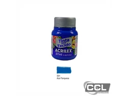 Tinta para tecido fosca 37ml azul turquesa Acrilex 501